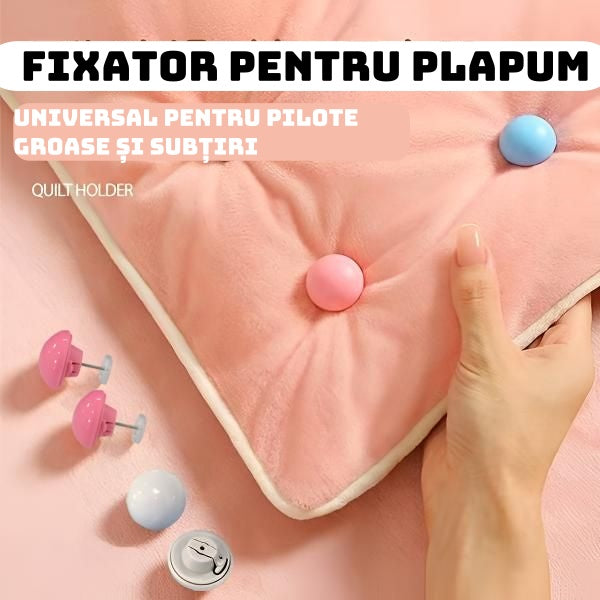 【30/60 buc】✨ Fixator pentru Plapumă - Stabil și Ușor de Utilizat!📍